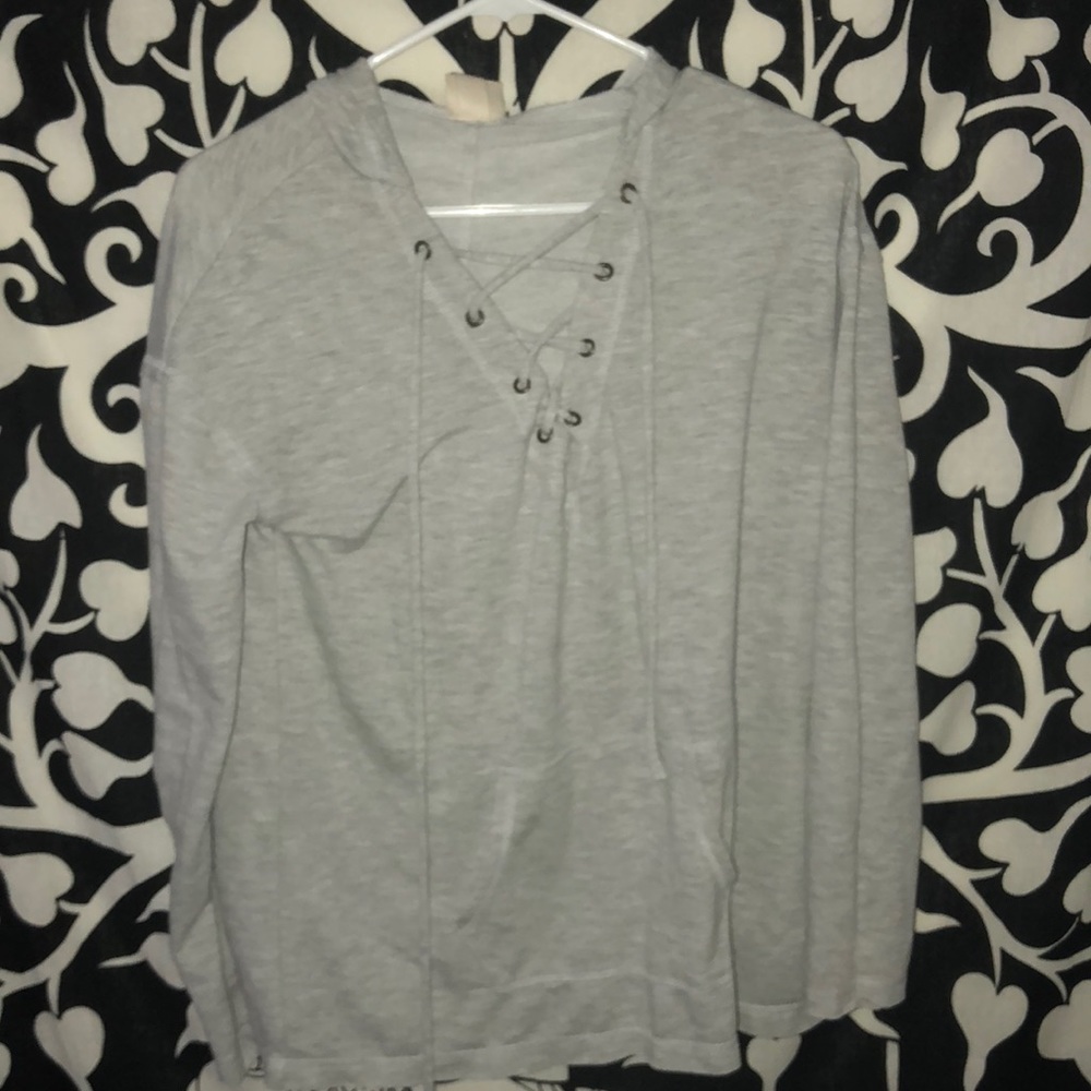Gray sweater